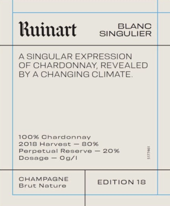 Ruinart Blanc Singulier 18th Edition